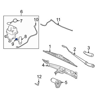 Mercury OE - Windshield Washer Pump Grommet