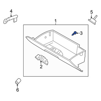 Mercury OE - Glove Box Latch Screw