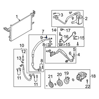 Mercury OE - A/C Service Valve Core
