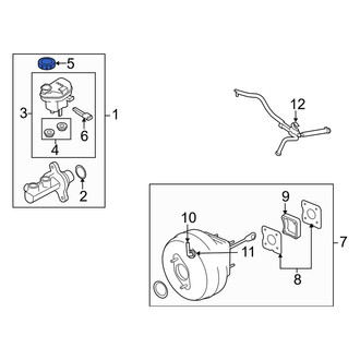 Mercury OE - Brake Master Cylinder Reservoir Cap
