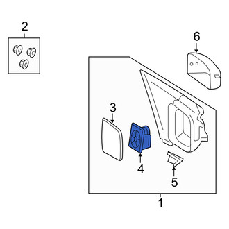 Mercury OE - Front Door Mirror Drive Motor