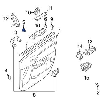 Mercury OE - Radiator Support Air Deflector Clip