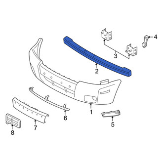 Mercury OE - Front Bumper Cover Reinforcement