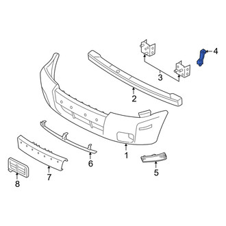 Mercury OE - Rear Left Bumper Cover Bracket