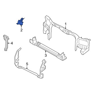 Mercury OE - Left Radiator Support Bracket