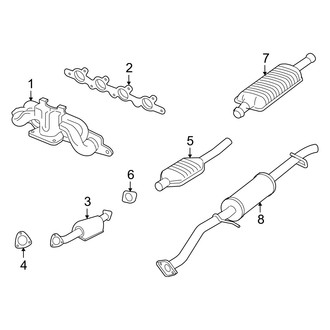 Mercury OE - Exhaust System - Exhaust Components (Hybrid)