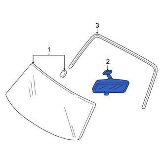 Mercury OE - Front Interior Rear View Mirror