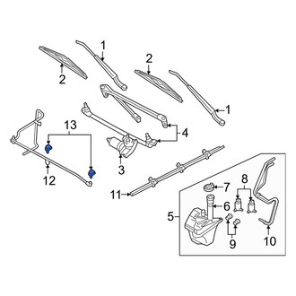 Mercury OE - Front Windshield Washer Nozzle