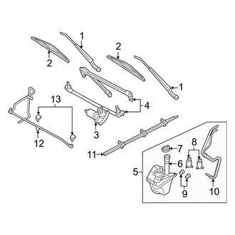 Mercury OE - Windshield - Wiper & Washer Components