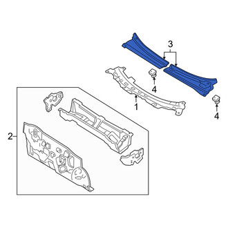Mercury OE - Cowl Cover Clip