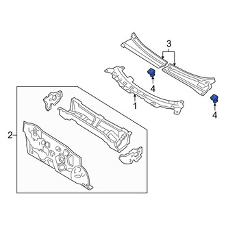 Mercury OE - Cowl Cover Clip