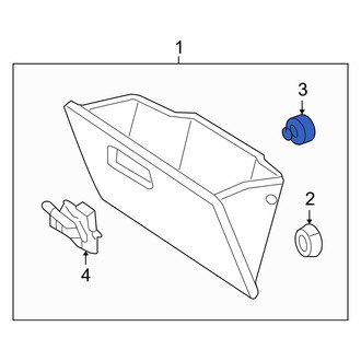 Mercury OE - Front Glove Box Door Bumper