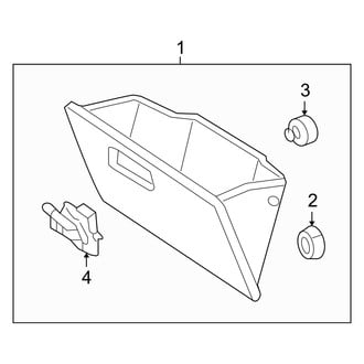 Mercury OE - Instrument Panel - Glove Box (FULL HYBRID EV-GAS (FHEV))