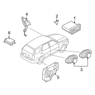Mercury OE - Instrument Panel - Sound System (FULL HYBRID EV-GAS (FHEV))