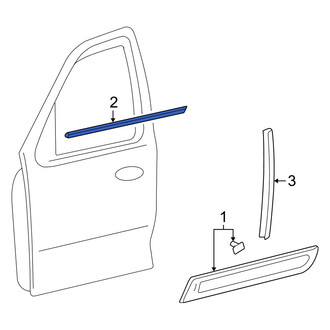 Mercury OE - Front Left Door Seal