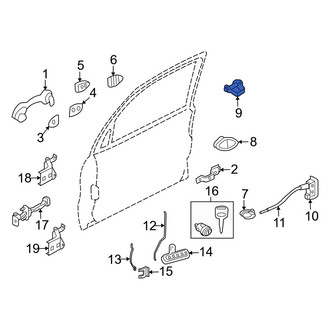 Mercury OE - Front Door Lock Striker Pin