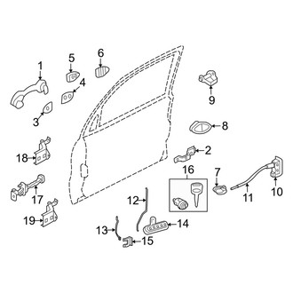 Mercury OE - Front Door - Lock & Hardware (Hybrid)