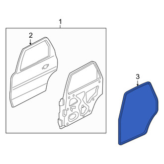 Mercury OE - Rear Door Seal