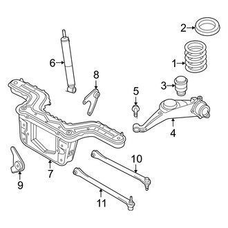 Mercury OE - Rear Suspension - Suspension Components (Hybrid FWD)