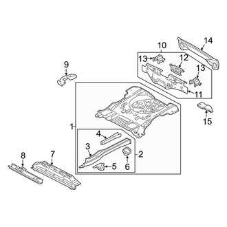 Mercury OE - Rear Body & Floor - Floor & Rails (FULL HYBRID EV-GAS (FHEV))