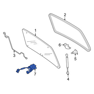 Mercury OE - Rear Liftgate Glass Latch
