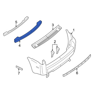 Mercury OE - Rear Bumper Impact Bar