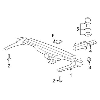 Mercury OE - Rear Bumper - Trailer Hitch Components (FULL HYBRID EV-GAS (FHEV))