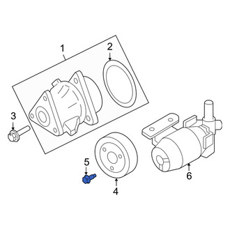 Mercury OE - Engine Water Pump Pulley Bolt