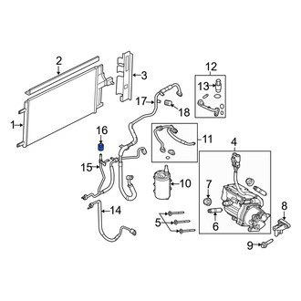 Mercury OE - A/C Service Valve Cap