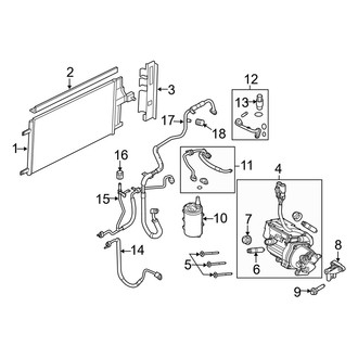 Mercury OE - Air Conditioner & Heater - Condenser, Compressor & Lines (FULL HYBRID EV-GAS (FHEV))