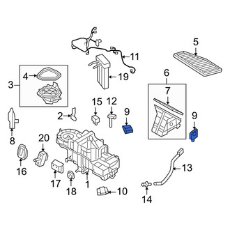 Mercury OE - HVAC Defrost Mode Door Actuator