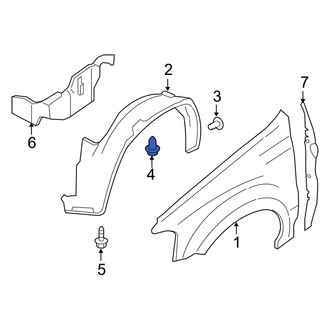 Mercury OE - Bumper Cover Rivet