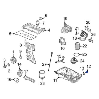 Mercury OE - Engine Oil Drain Plug