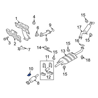 Mercury OE - Exhaust Flange Nut