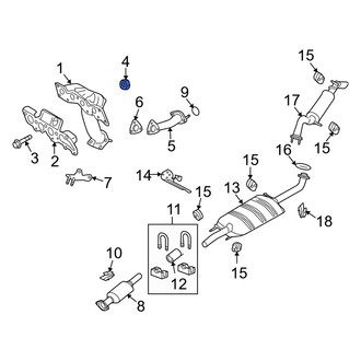 Mercury OE - Exhaust Manifold Nut