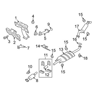 Mercury OE - Exhaust System - Exhaust Components
