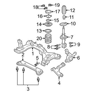 Mercury OE - Front Suspension - Suspension Components