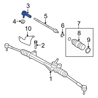 Mercury OE - Outer Steering Tie Rod End