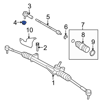 Mercury OE - Steering Tie Rod Nut