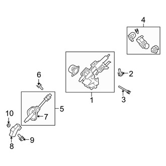 Mercury OE - Steering Column Assembly (FULL HYBRID EV-GAS (FHEV))