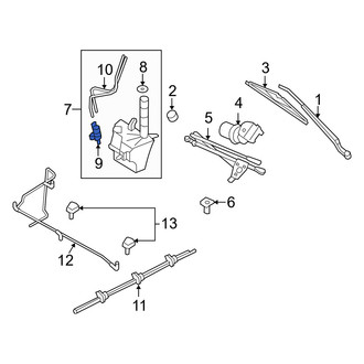 Mercury OE - Windshield Washer Pump