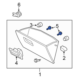 Mercury OE - Glove Box Latch Screw