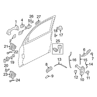 Mercury OE - Front Door - Lock & Hardware (Hybrid)