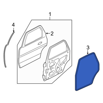 Mercury OE - Rear Inner Door Seal