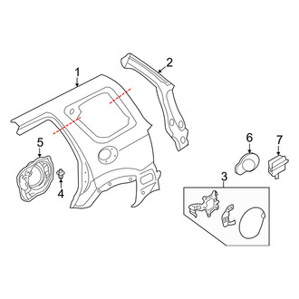 Mercury OE - Quarter Panel & Components (FULL HYBRID EV-GAS (FHEV))