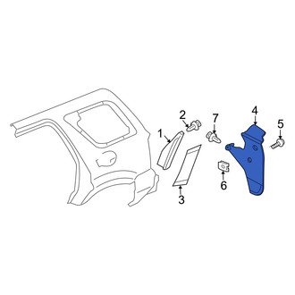 Mercury OE - Rear Left Mud Flap