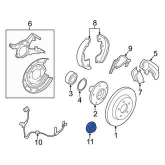 Mercury OE - Front ABS Wheel Speed Sensor Tone Ring