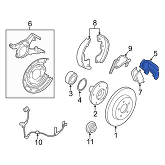 Mercury OE - Front Right Disc Brake Caliper