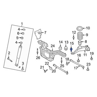 Mercury OE - Rear Alignment Camber Adjusting Eccentric
