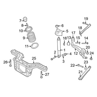 Mercury OE - Rear Suspension - Suspension Components (FWD)